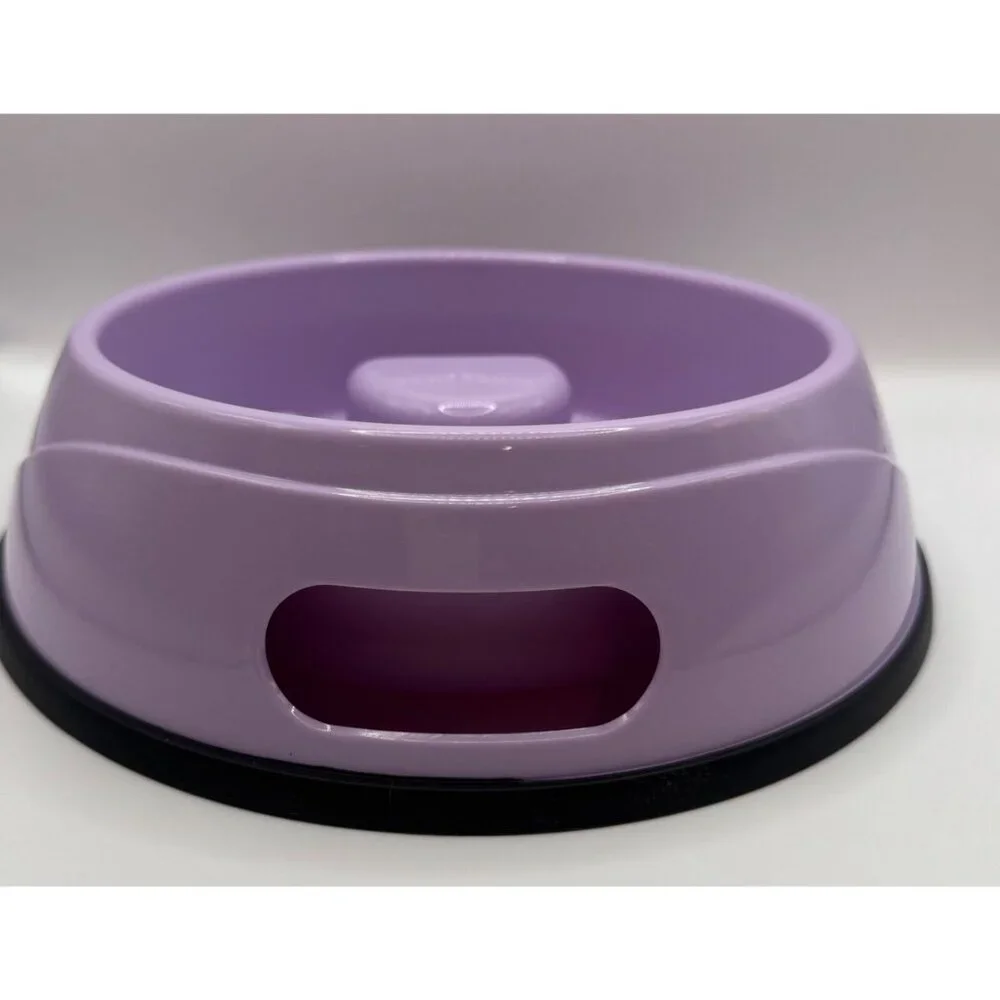 pawprint slow feed dog bowl